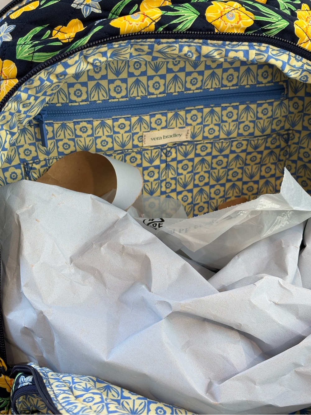 🌸Vera Bradley Bancroft Premium Cotton Backpack - Picture 5 of 10